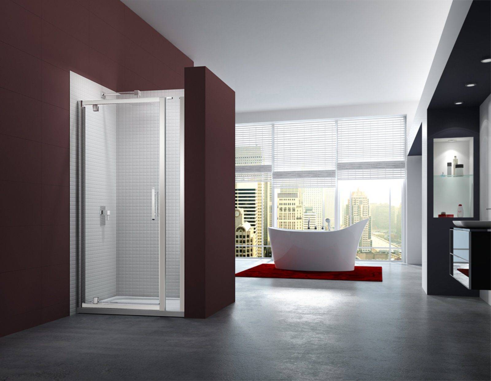 6 Series Pivot Door With Inline Panel Lr | Lead Wolf, Peterborough